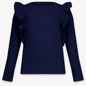 Guess Kinder Meisjes T-Shirt In Navy
