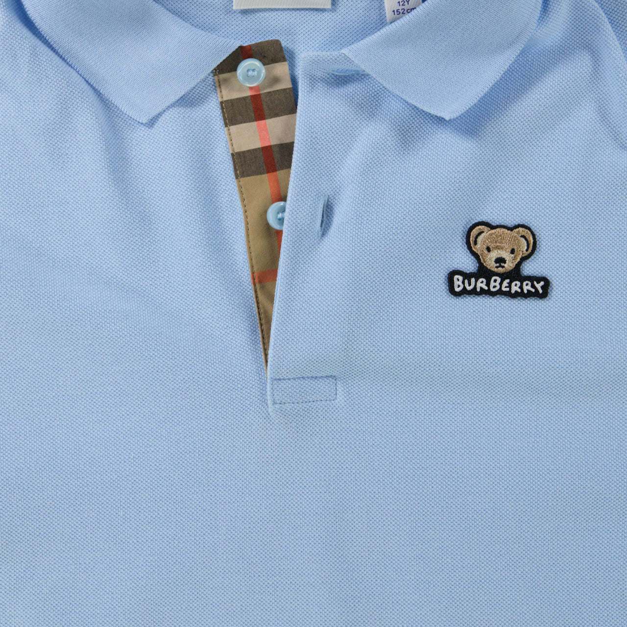Burberry Kinder Jongens Polo In Licht Blauw