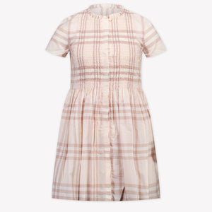 Burberry Rose Kinder Meisjes Jurk In Licht Roze