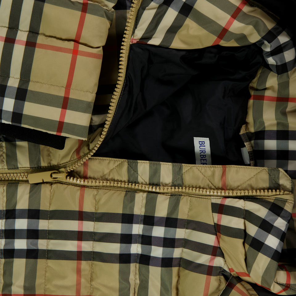 Burberry Cecilia Kinder Meisjes Winterjas In Beige