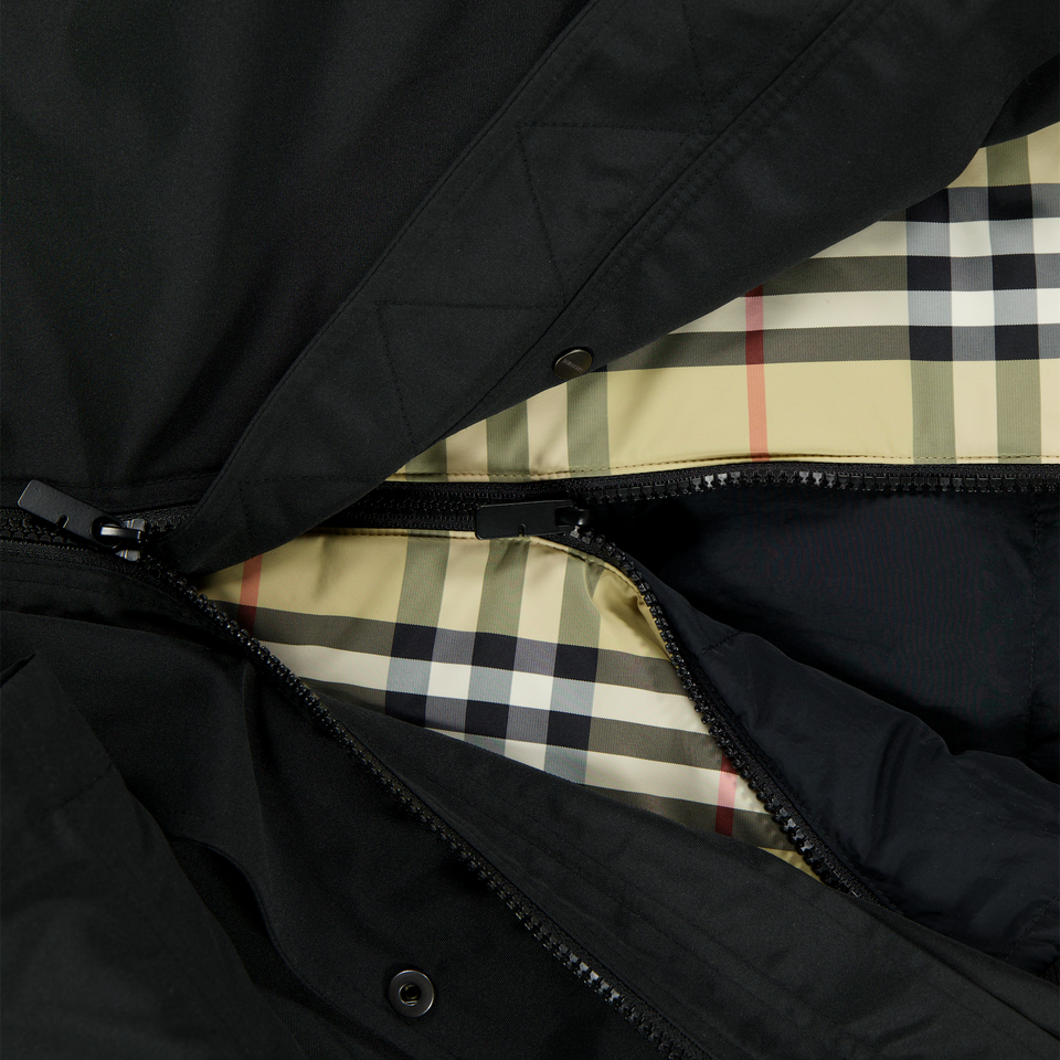 Burberry Brady Kinder Jongens Winterjas In Zwart