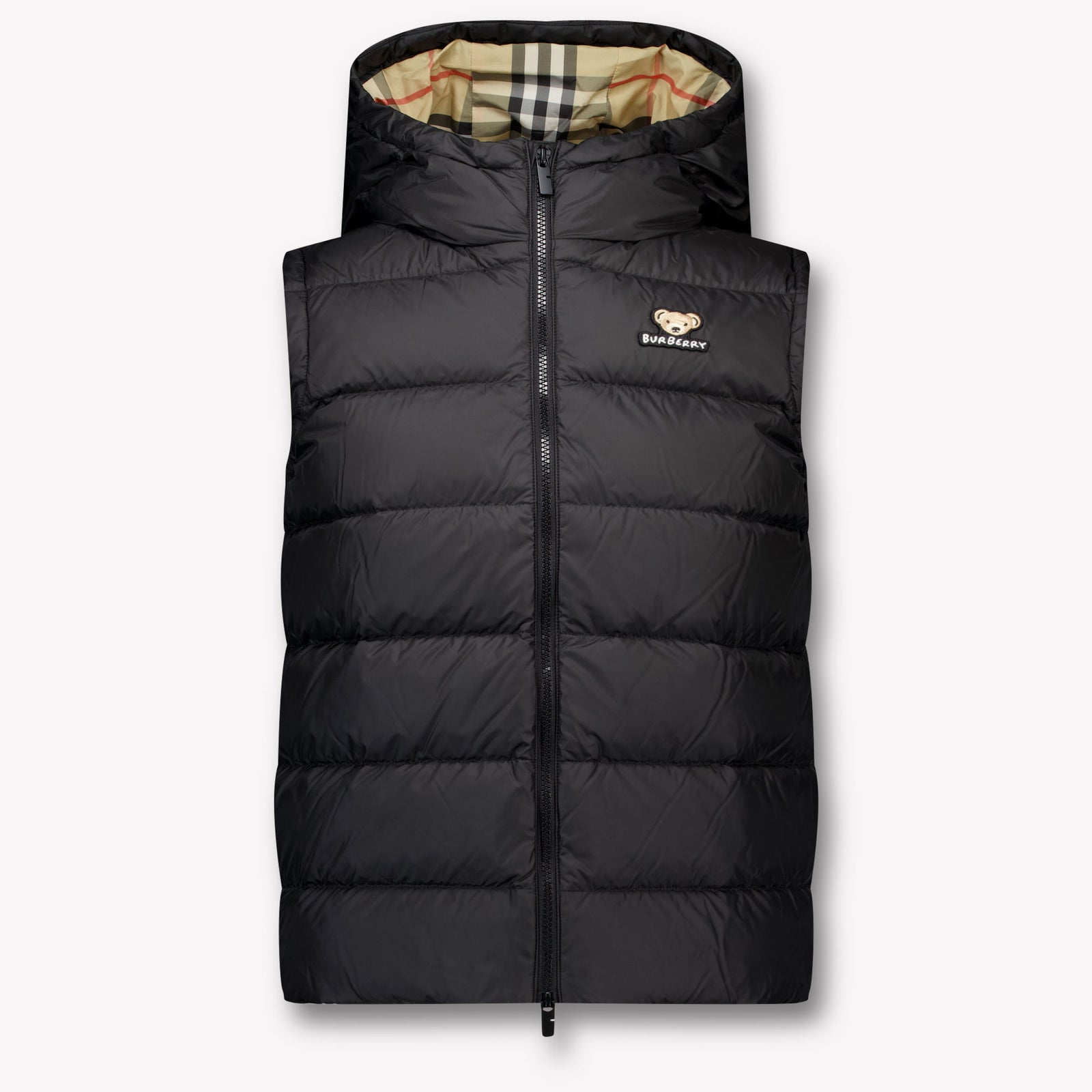 Burberry Juno Kinder Unisex Bodywarmer In Zwart