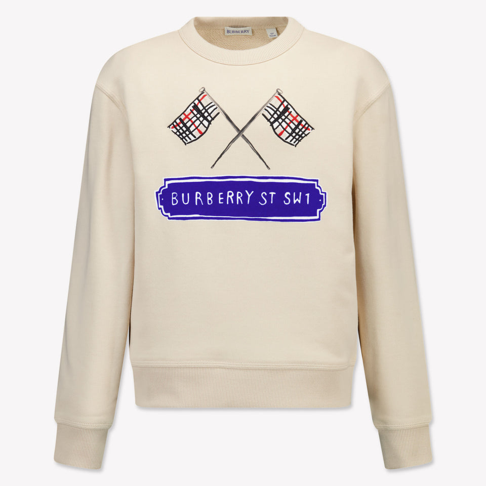 Burberry Kinder Jongens Trui In Licht Beige