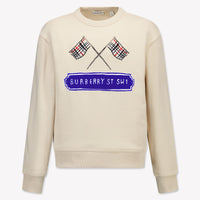Burberry Kinder Jongens Trui In Licht Beige