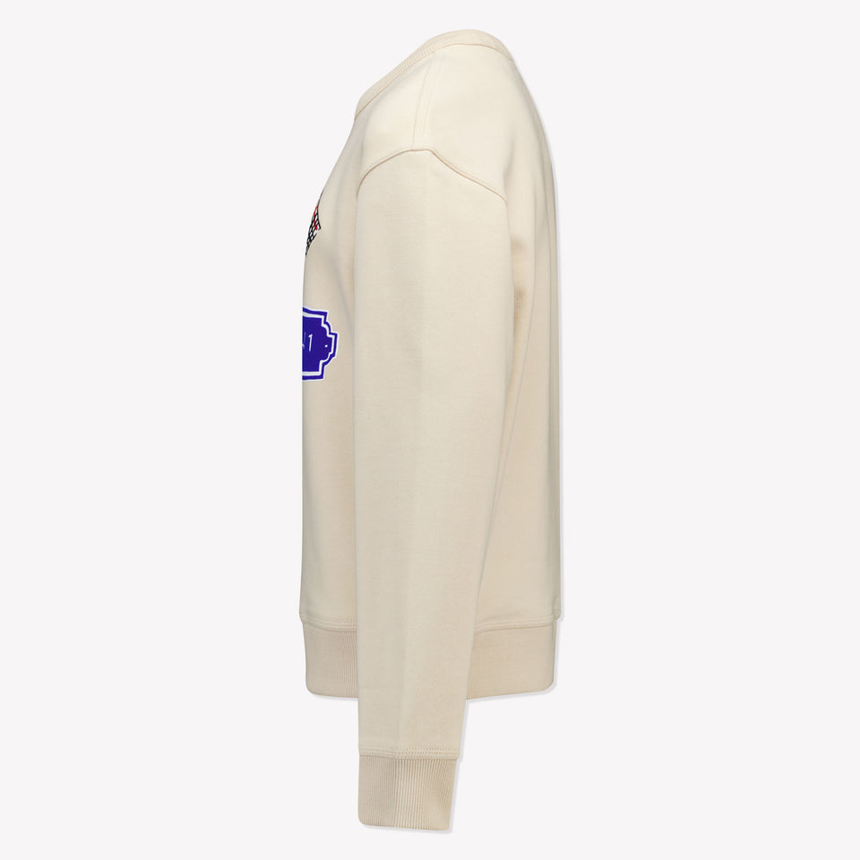 Burberry Kinder Jongens Trui In Licht Beige