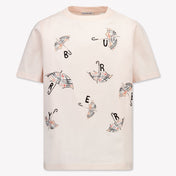 Burberry Kinder Meisjes T-Shirt In Licht Roze