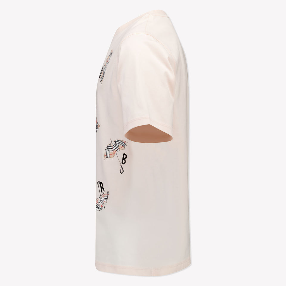 Burberry Kinder Meisjes T-Shirt In Licht Roze