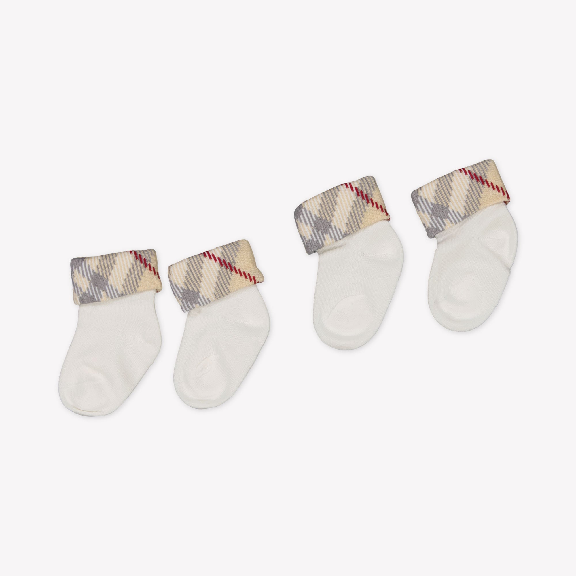Burberry Baby Unisex Sokjes In Wit