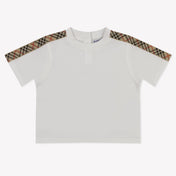 Burberry Cedar Baby Unisex T-Shirt In Wit