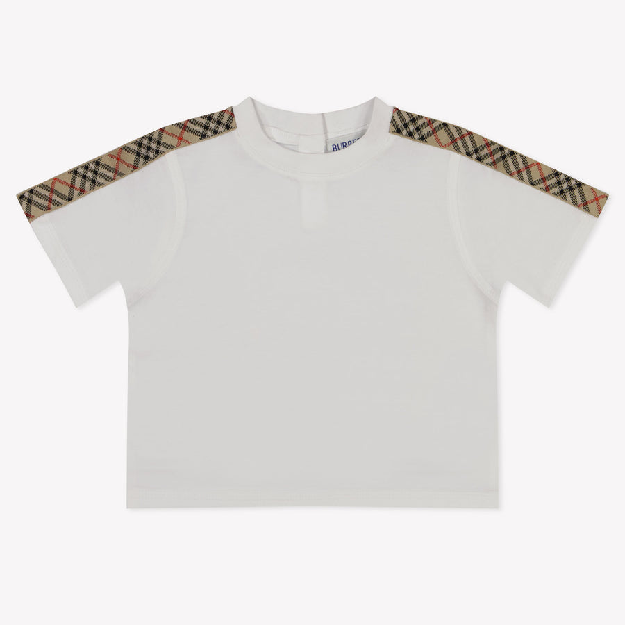 Burberry Cedar Baby Unisex T-Shirt In Wit