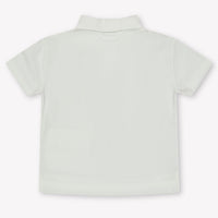 Burberry Baby Jongens Polo In Wit