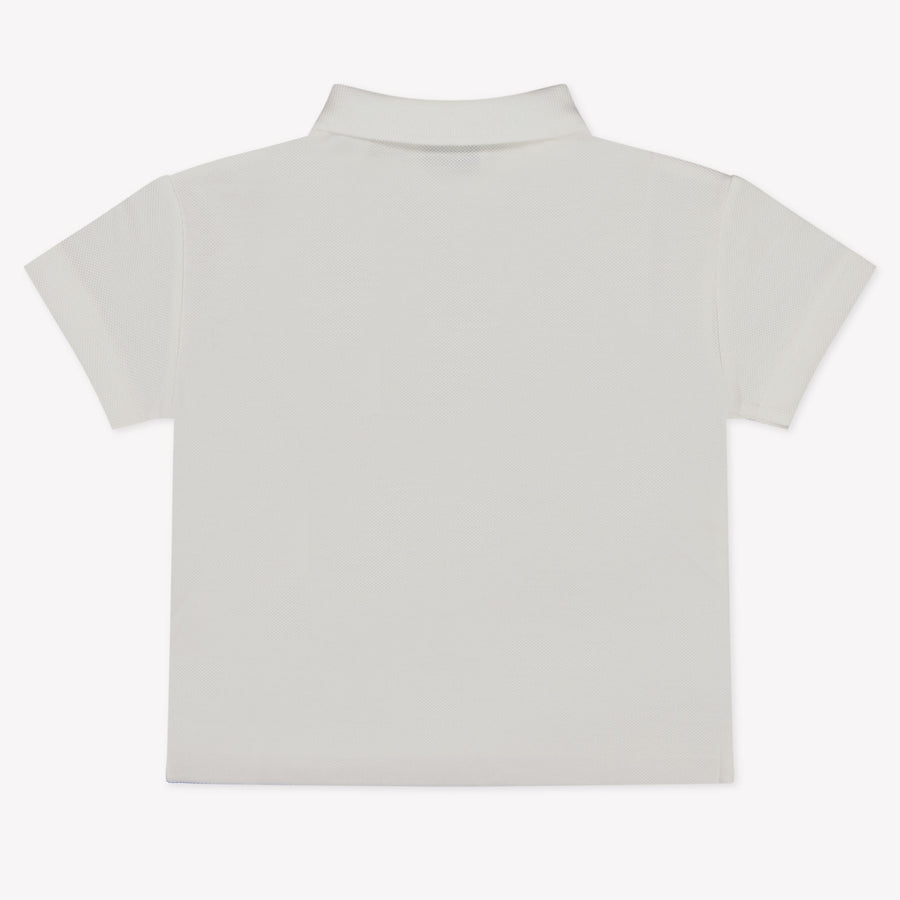 Burberry Baby Jongens Polo In Wit