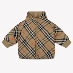 Burberry Axel Baby Jongens Winterjas In Beige
