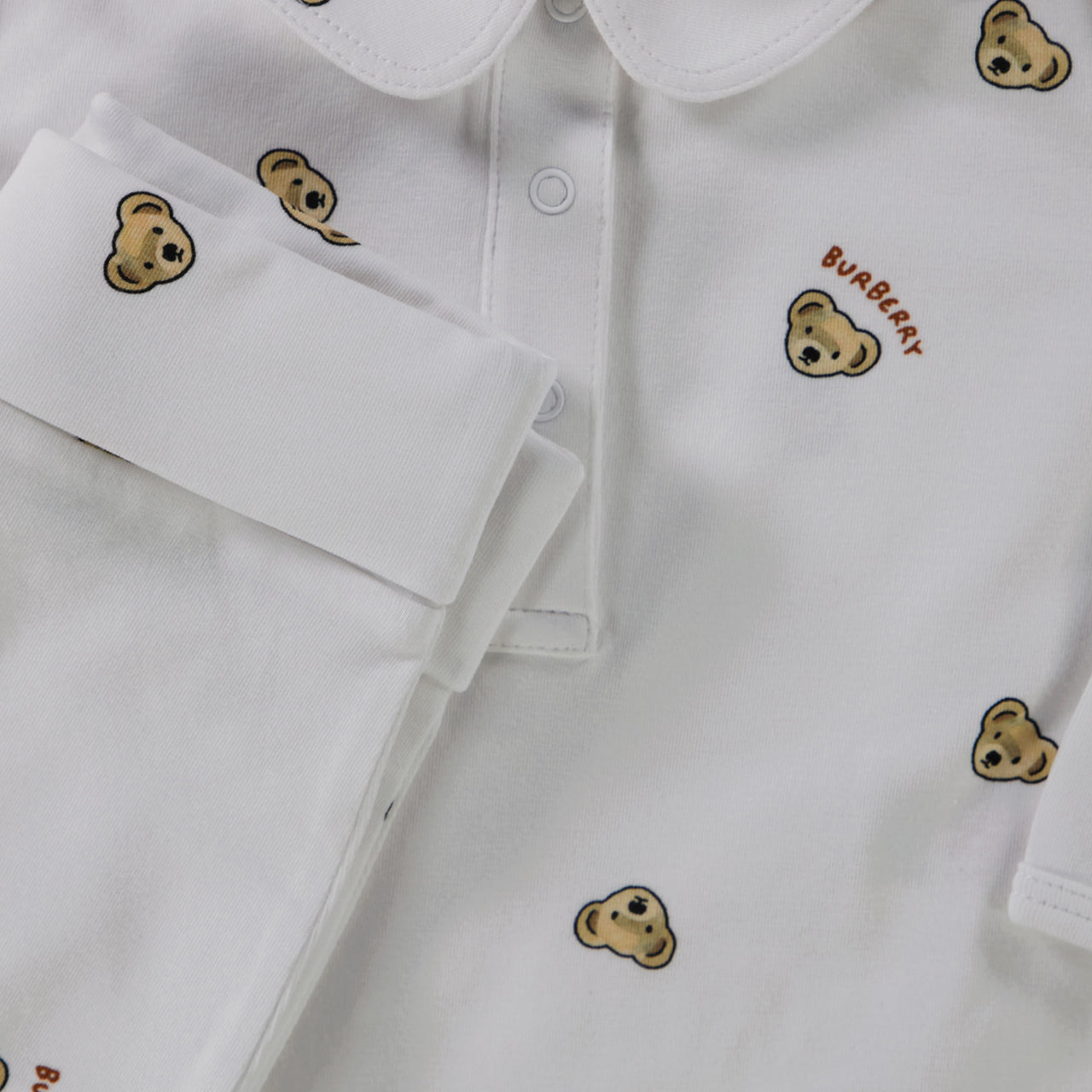 Burberry Baby Unisex Setje In Wit