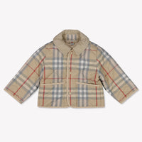 Burberry Baby Unisex Tussenjas In Licht Beige