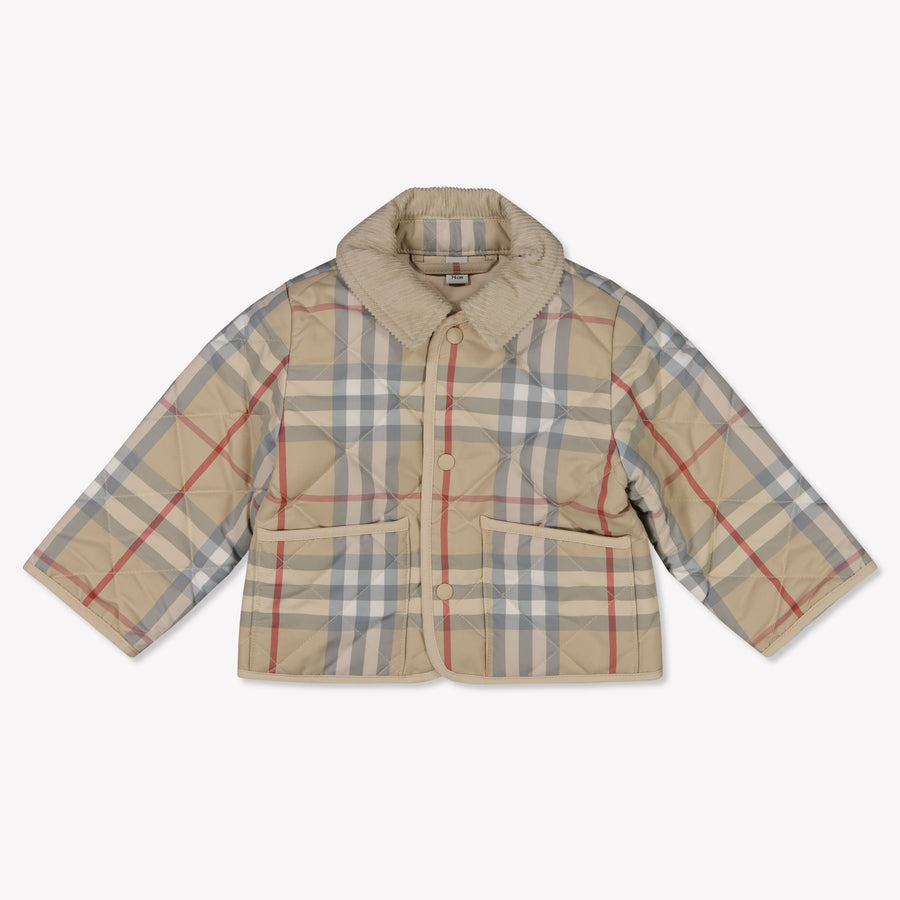 Burberry Baby Unisex Tussenjas In Licht Beige