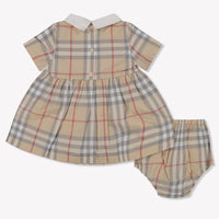 Burberry Geraldine Baby Meisjes Jurk In Licht Beige