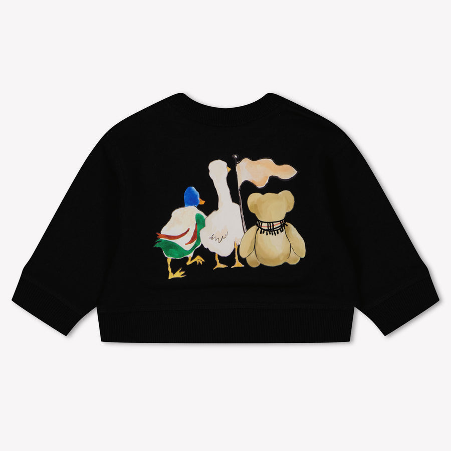 Burberry Baby Unisex Trui In Zwart