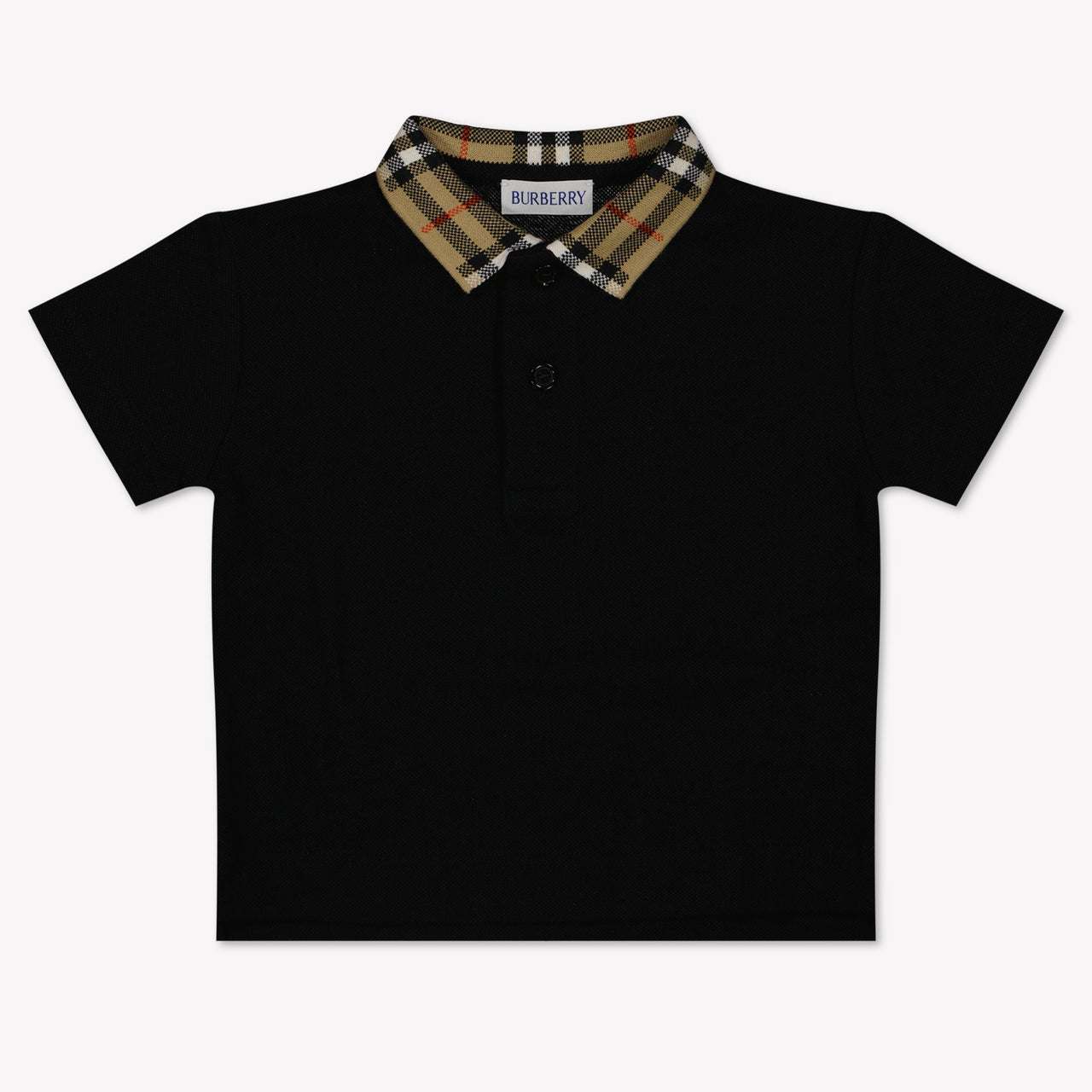 Burberry Baby Jongens Polo In Zwart
