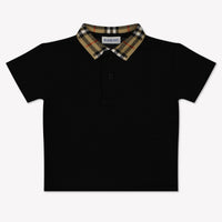 Burberry Baby Jongens Polo In Zwart