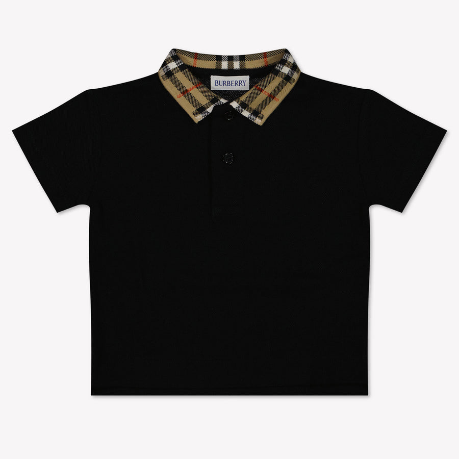 Burberry Baby Jongens Polo In Zwart