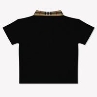 Burberry Baby Jongens Polo In Zwart