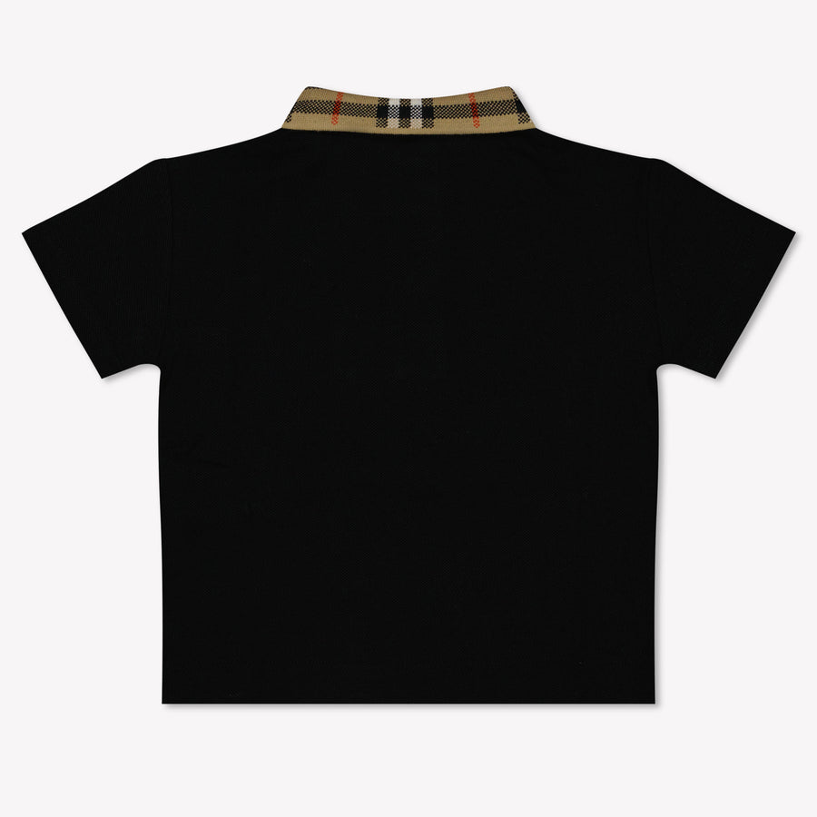 Burberry Baby Jongens Polo In Zwart