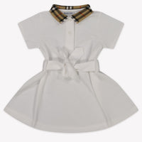 Burberry Astrid Baby Meisjes Jurk In Wit