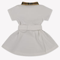 Burberry Astrid Baby Meisjes Jurk In Wit