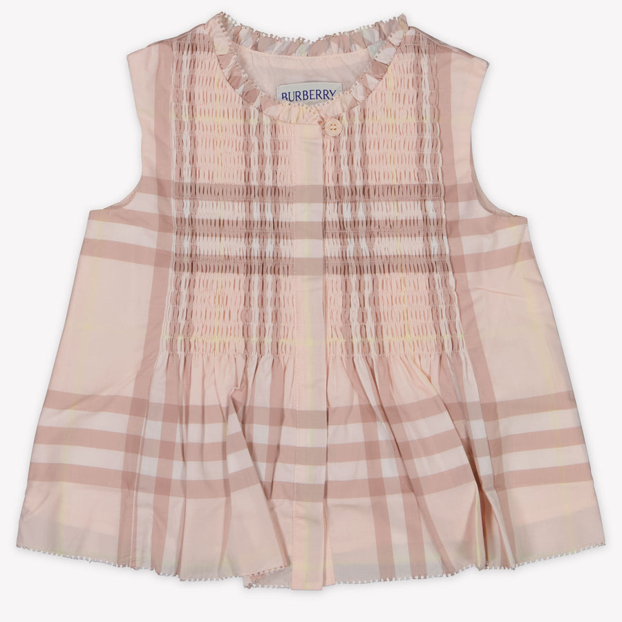 Burberry Baby Meisjes T-Shirt In Licht Roze