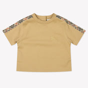 Burberry Baby Unisex T-Shirt In Zand