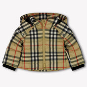 Burberry Baby Meisjes Winterjas In Beige