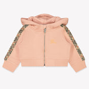 Burberry Baby Meisjes Vest In Licht Roze