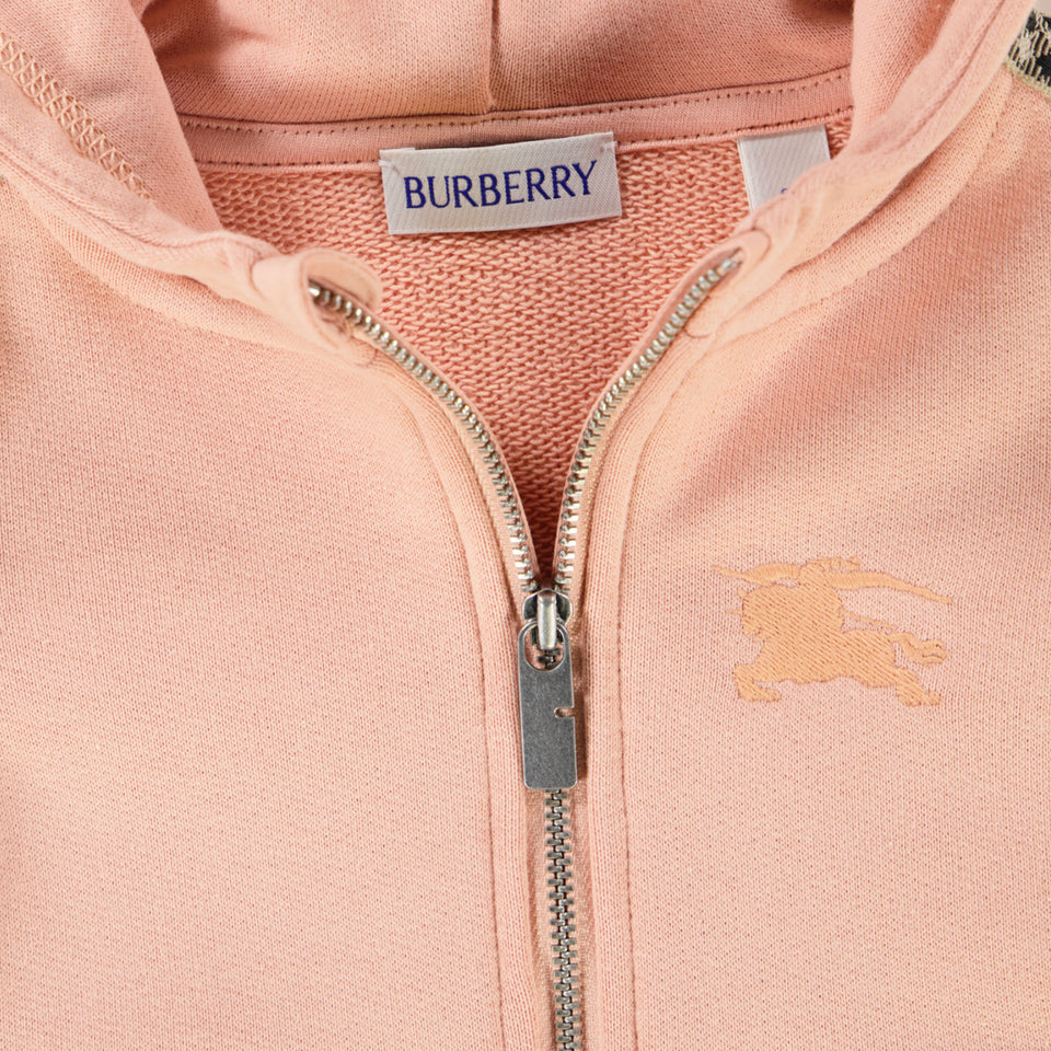 Burberry Baby Meisjes Vest In Licht Roze