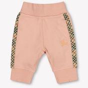 Burberry Baby Meisjes Broek In Licht Roze