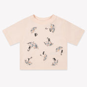 Burberry Baby Meisjes T-Shirt In Licht Roze