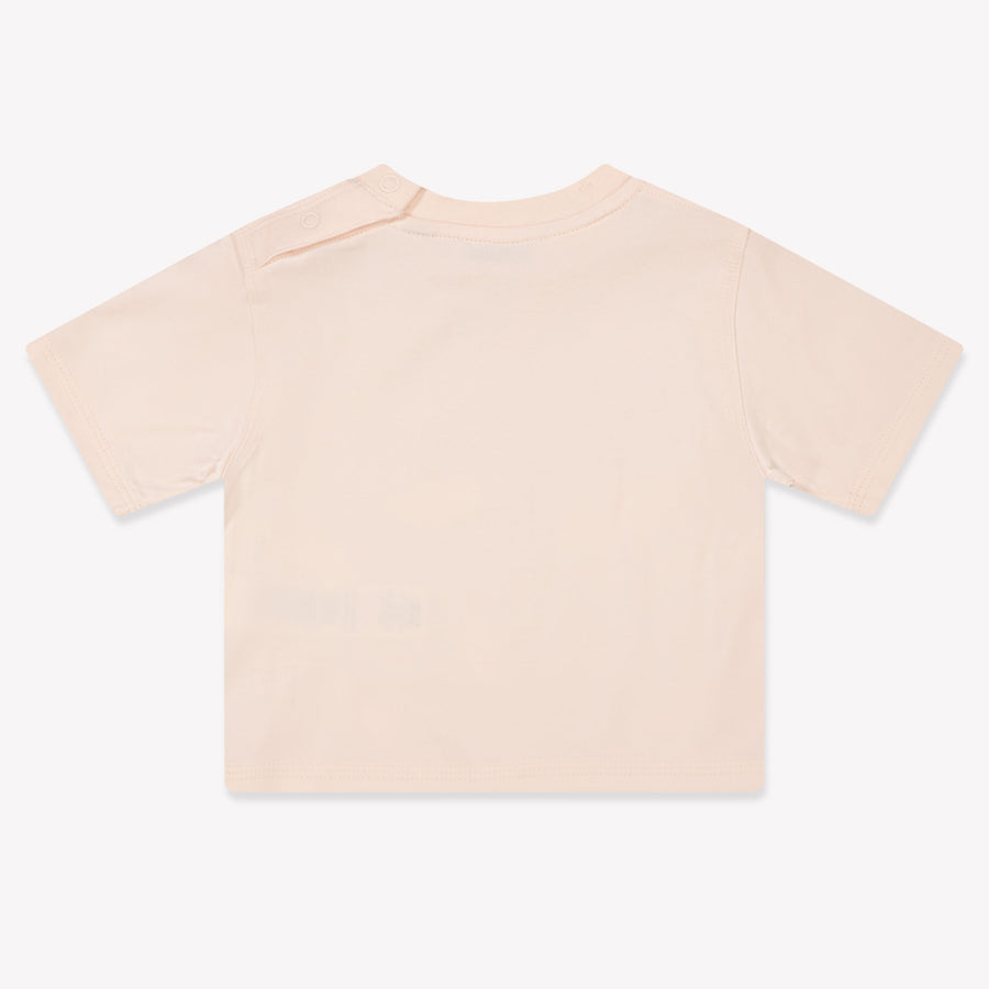 Burberry Baby Meisjes T-Shirt In Licht Roze