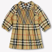 Burberry Ida Baby Meisjes Jurk In Beige
