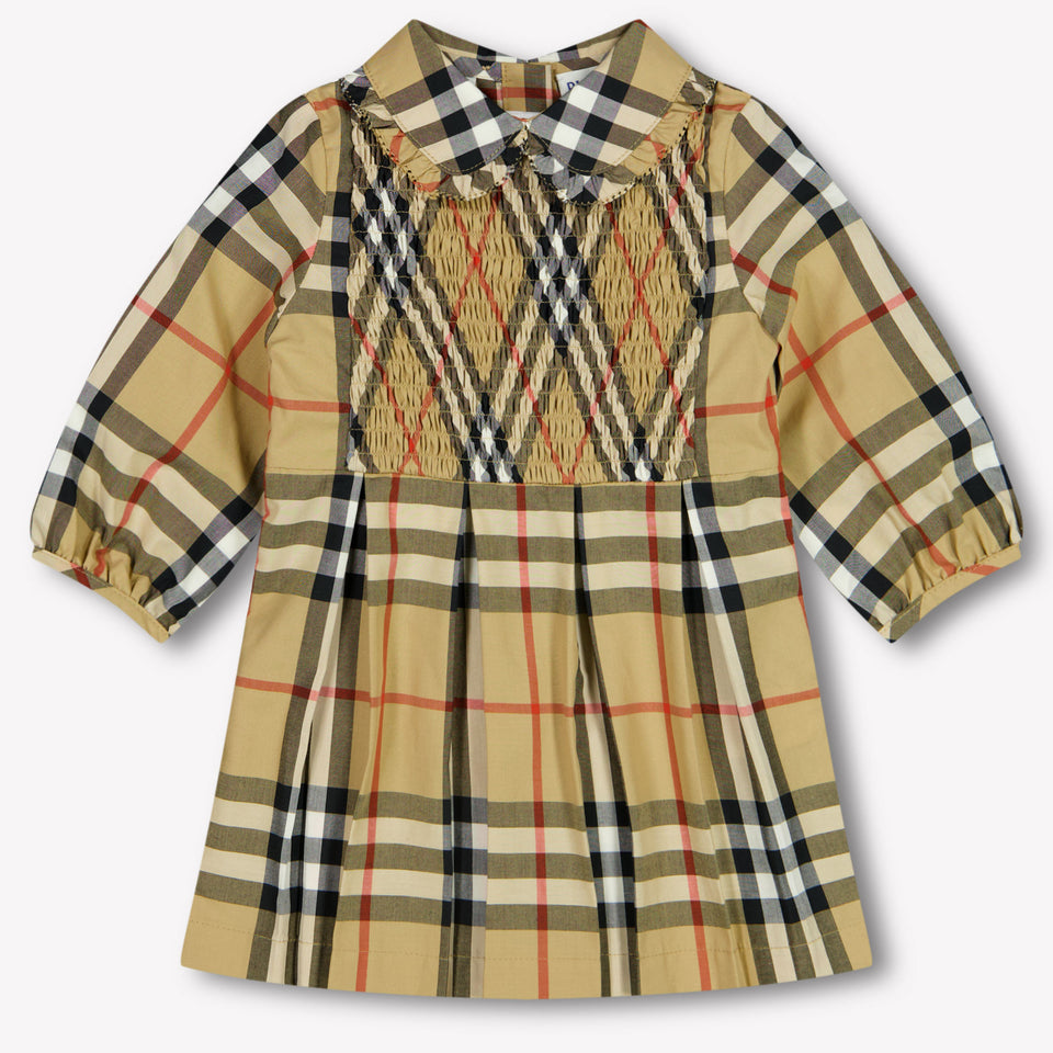 Burberry Ida Baby Meisjes Jurk In Beige