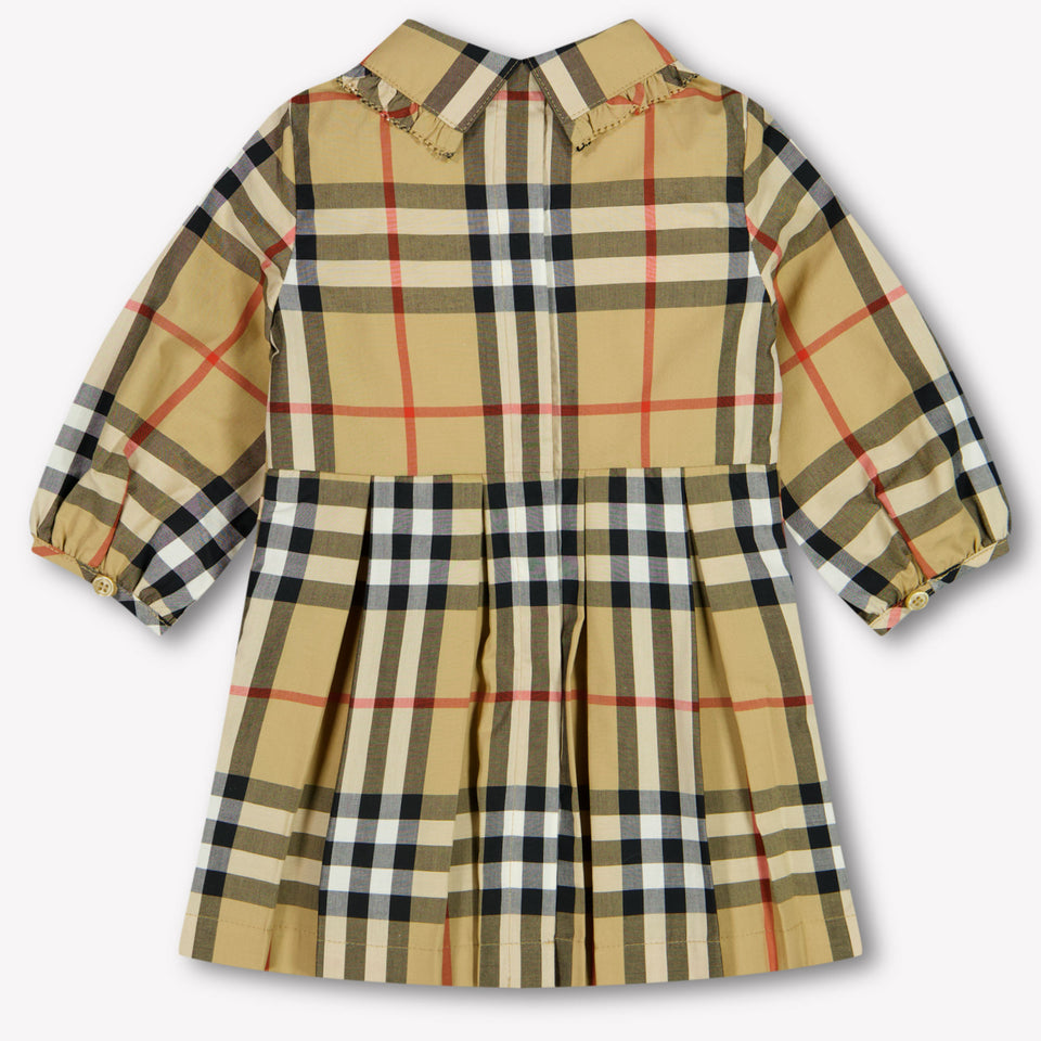 Burberry Ida Baby Meisjes Jurk In Beige