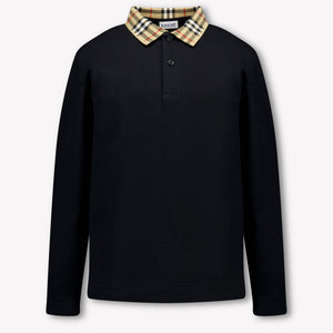 Burberry Kinder Jongens Polo In Zwart