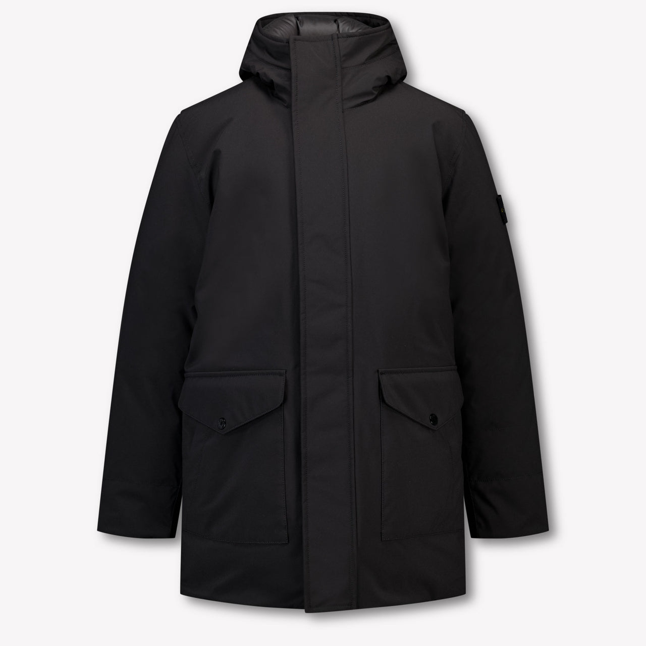Stone Island Kinder Jongens Winterjas In Zwart