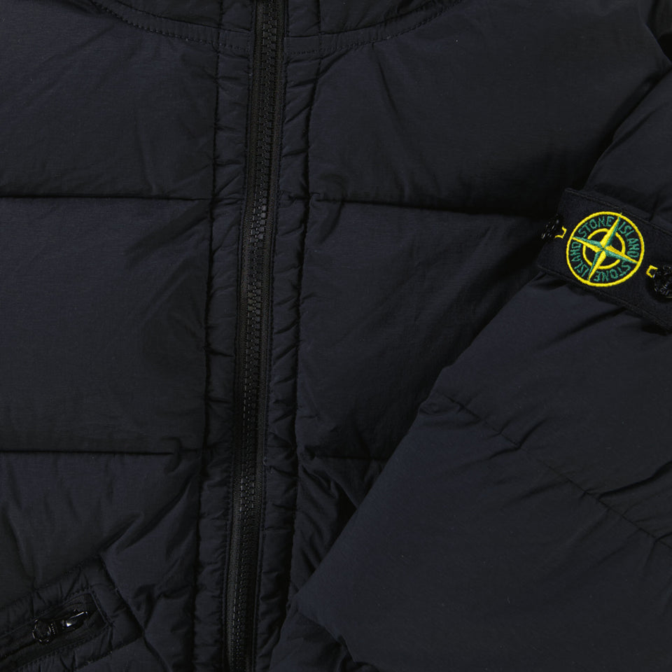 Stone Island Kinder Jongens Winterjas In Zwart