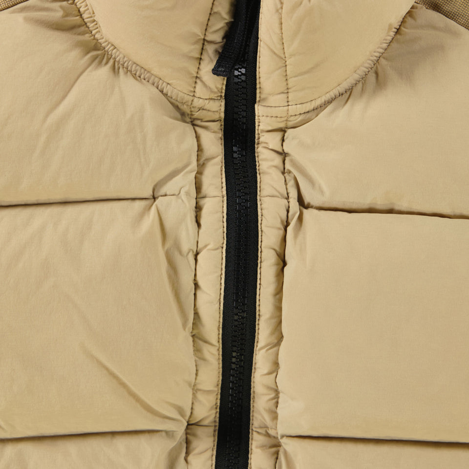 Stone Island Kinder Jongens Bodywarmer In Beige