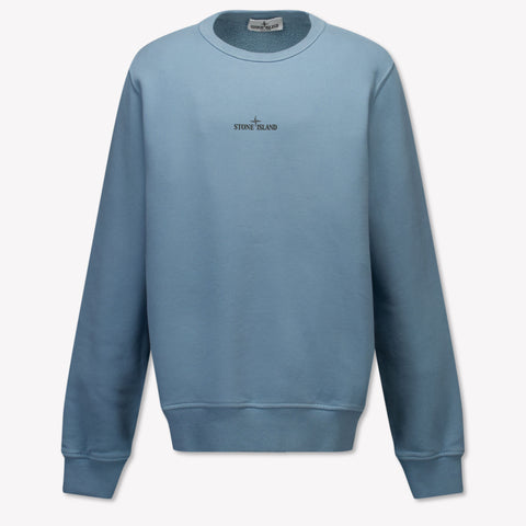 Stone Island Kinder Jongens Trui In Licht Blauw