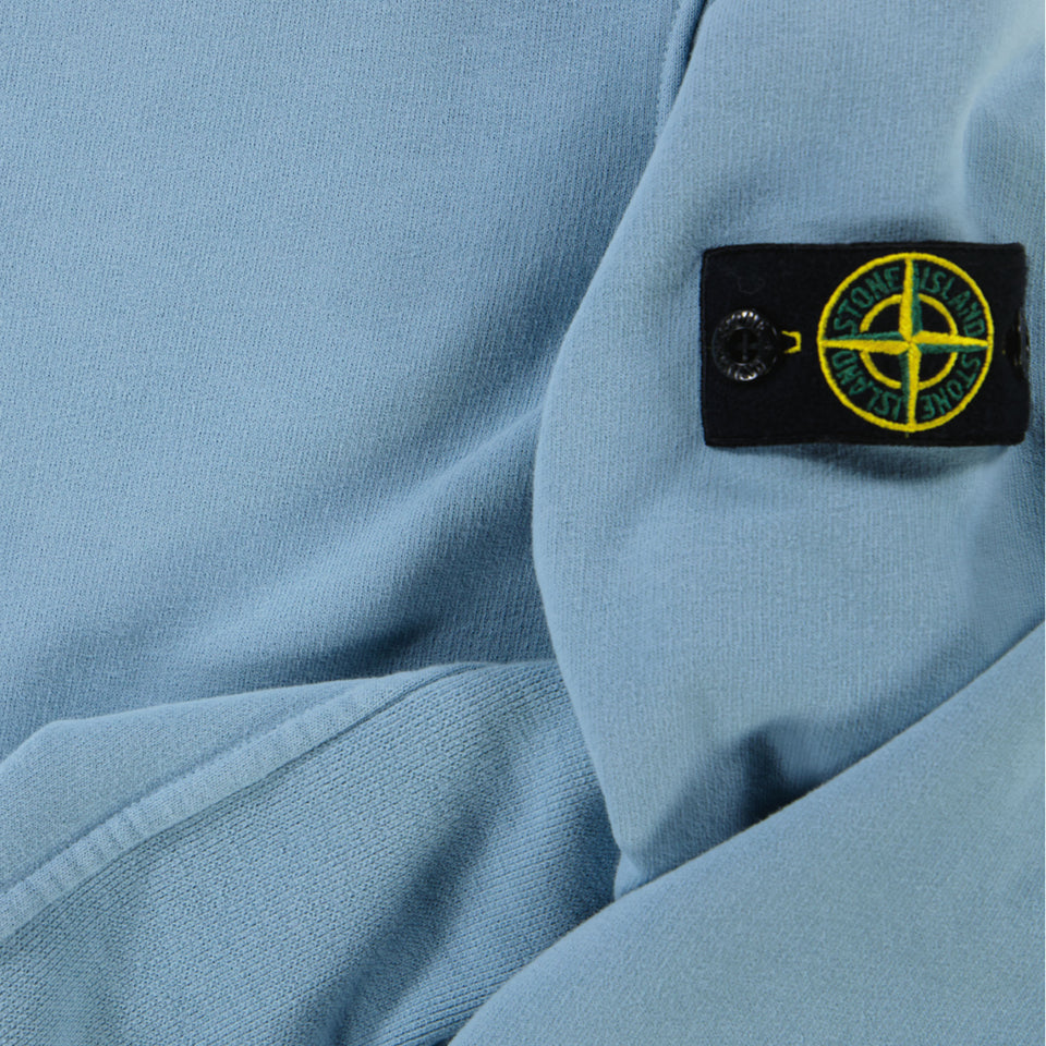Stone Island Kinder Jongens Trui In Licht Blauw