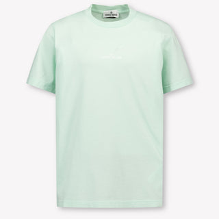 Stone Island Kinder Jongens T-Shirt In Mint