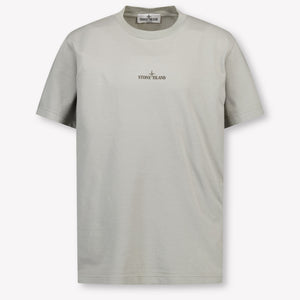 Stone Island Kinder Jongens T-Shirt In Grijs