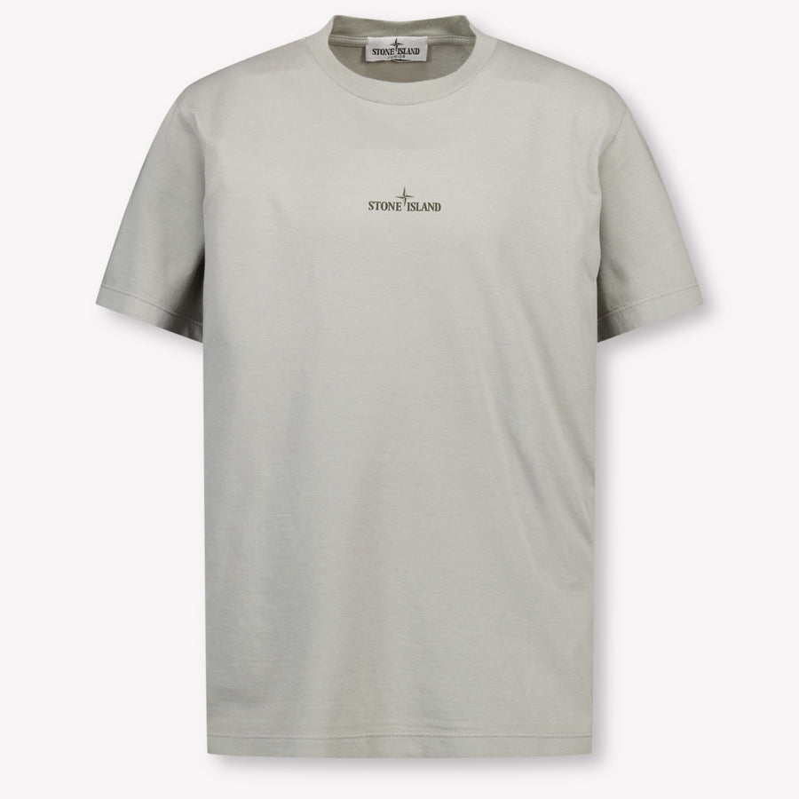 Stone Island Kinder Jongens T-Shirt In Grijs