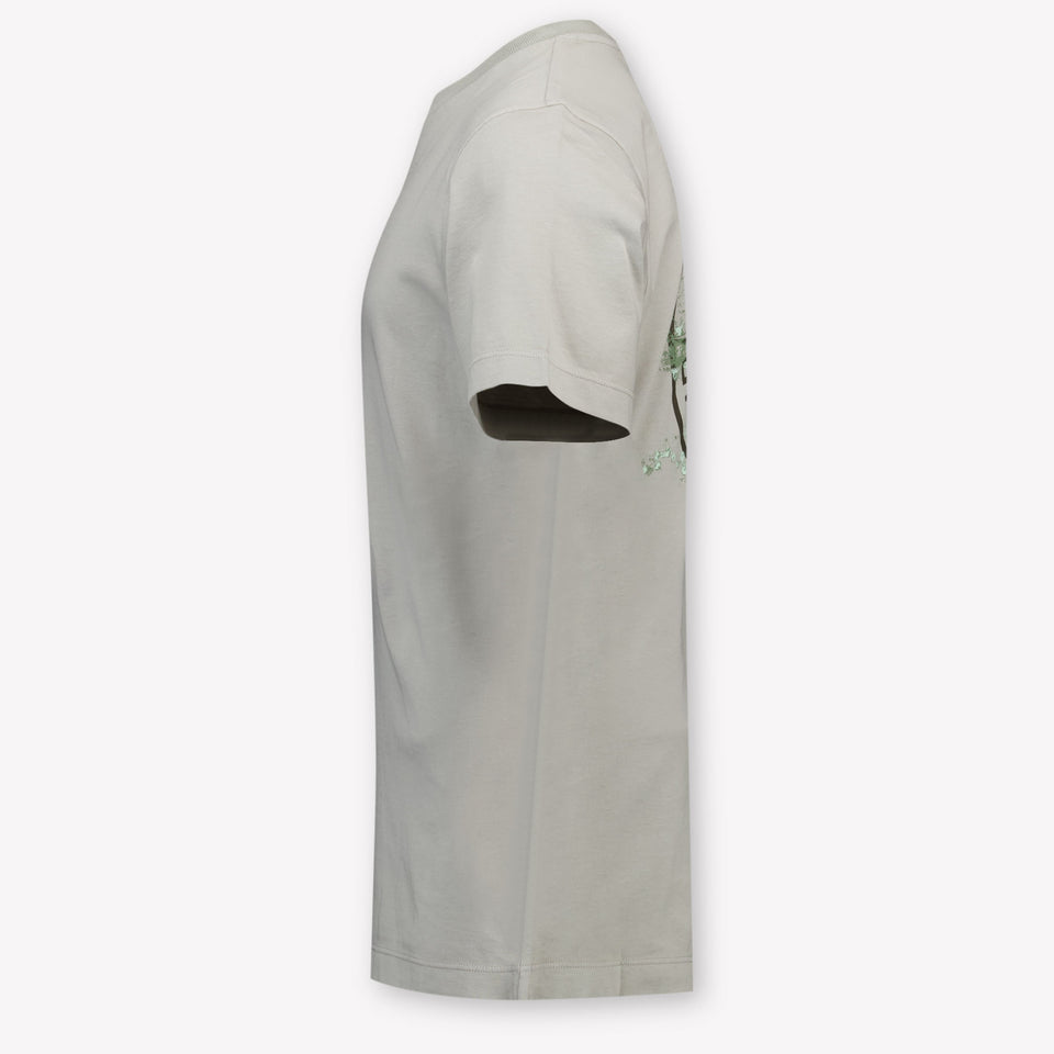 Stone Island Kinder Jongens T-Shirt In Grijs